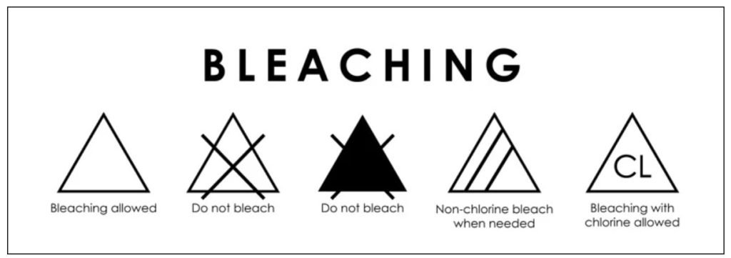 Laundry care symbols for drying instructions