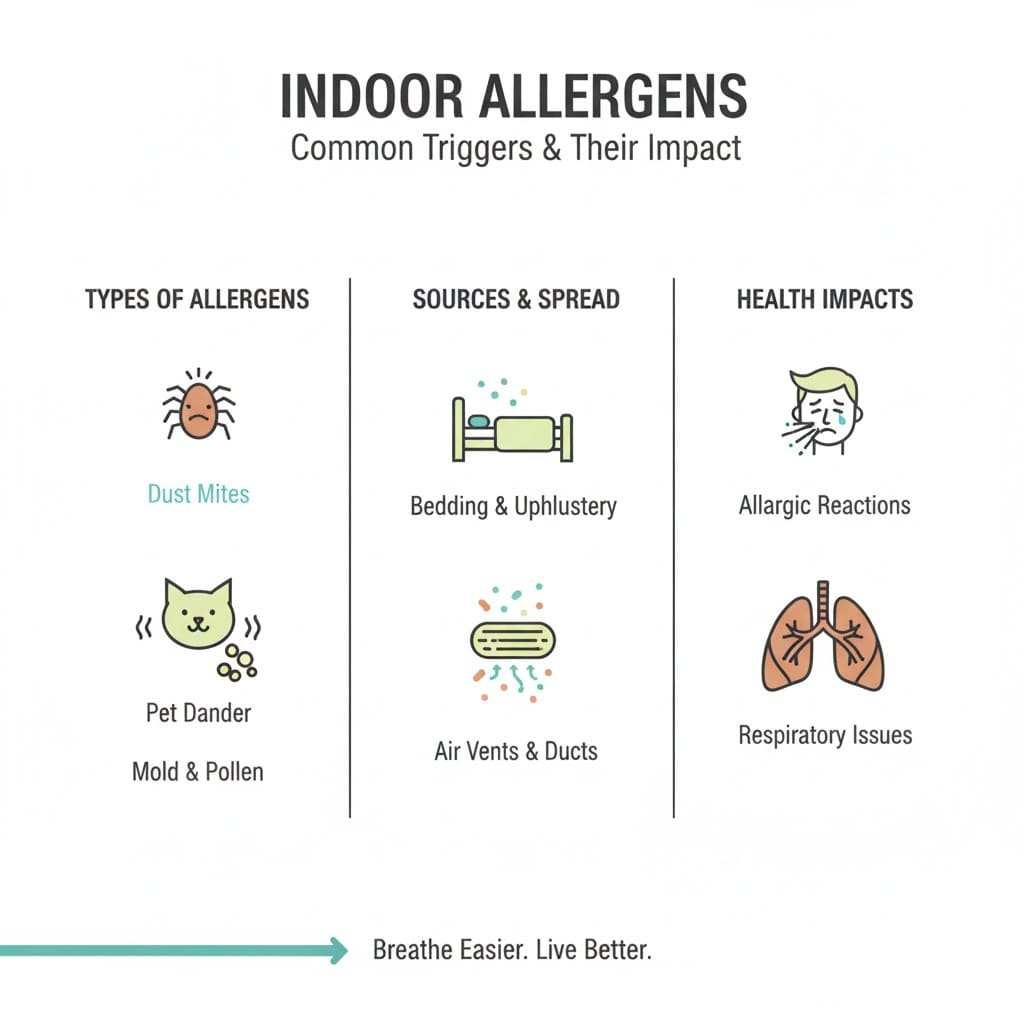 Laundry service removes allegens from bedding