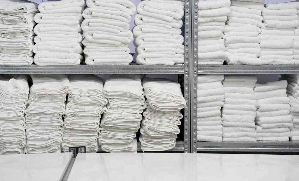 towels prepared by commerical laundry service at Tubs and Tumblers in Wayne, MI