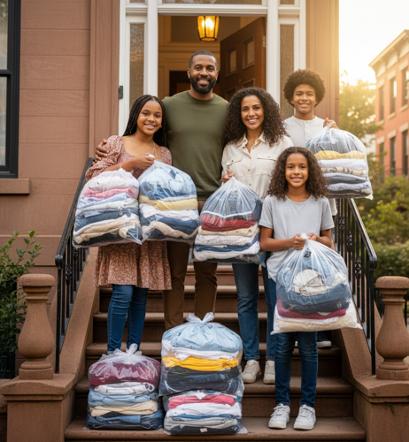 Wayne Michigan family using weekly laundry pickup and delivery service from Tubs and Tumblers