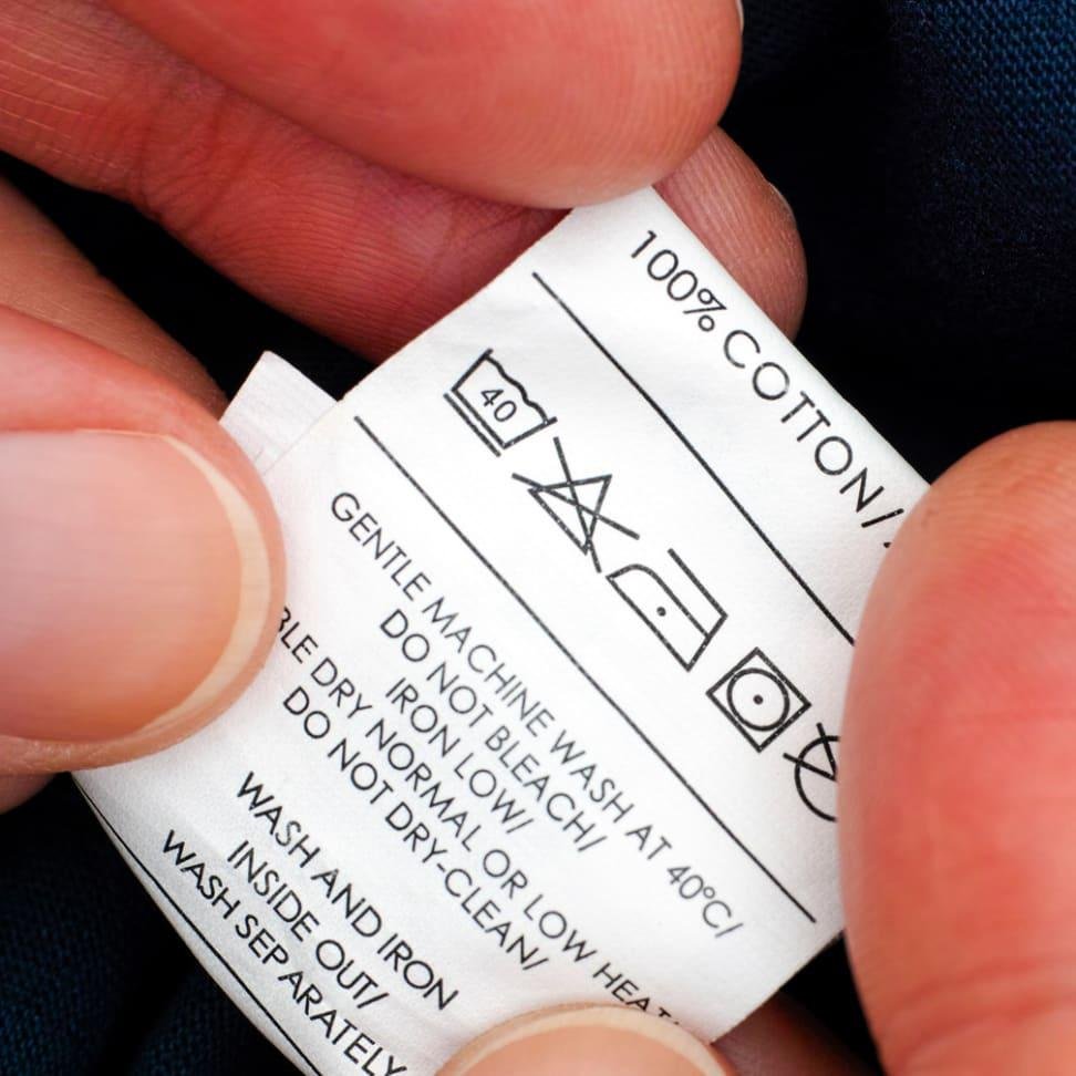 laundry care label symbols explained