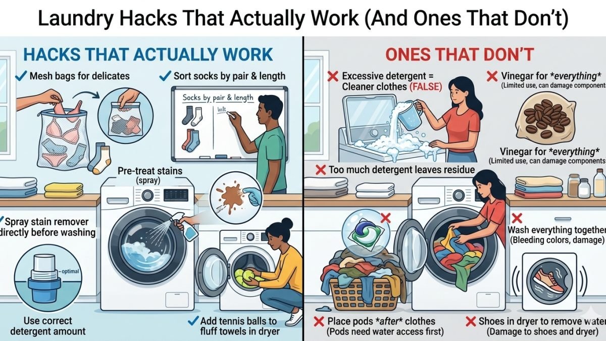 Laundry hacks that work and ones that don’t