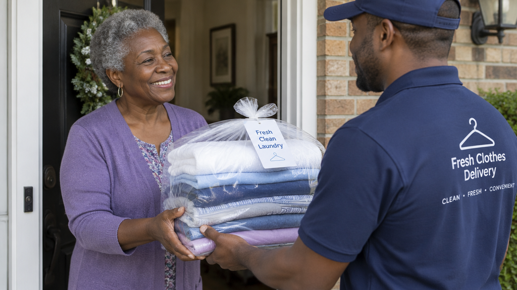 Convenient laundry pickup and delivery service for seniors in Wayne, Michigan